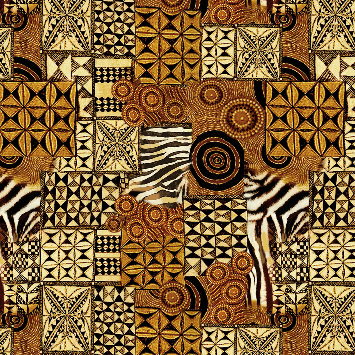 Serengeti Plains Mudcloth by Michael Miller DCX11947-UMBE – Blissfully ...