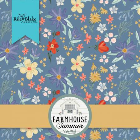 Farmhouse Summer Layer Cake Precut 10 Inch Squares by Echo Park for Riley Blake Designs 