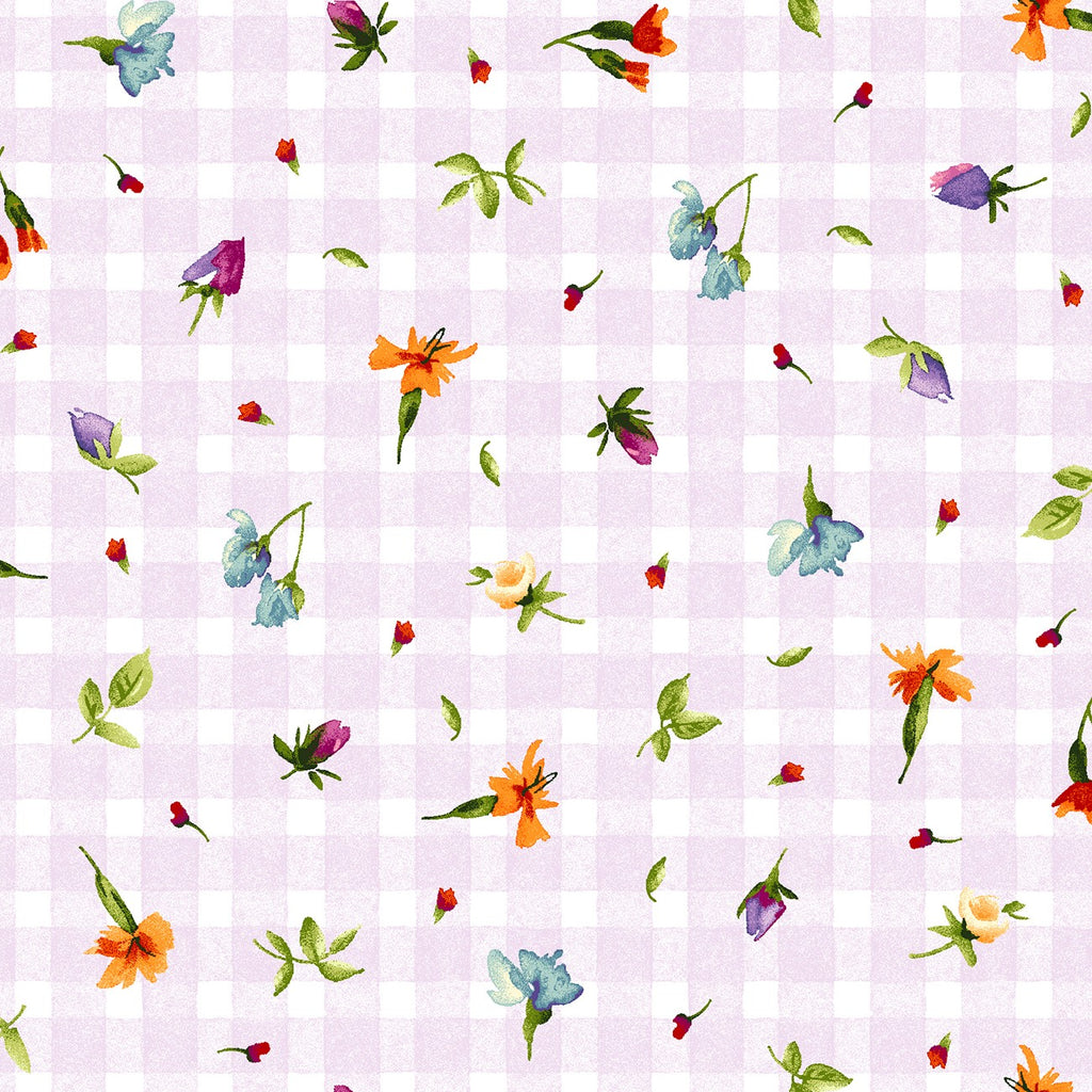 Bloom On Purple Ditsy Floral