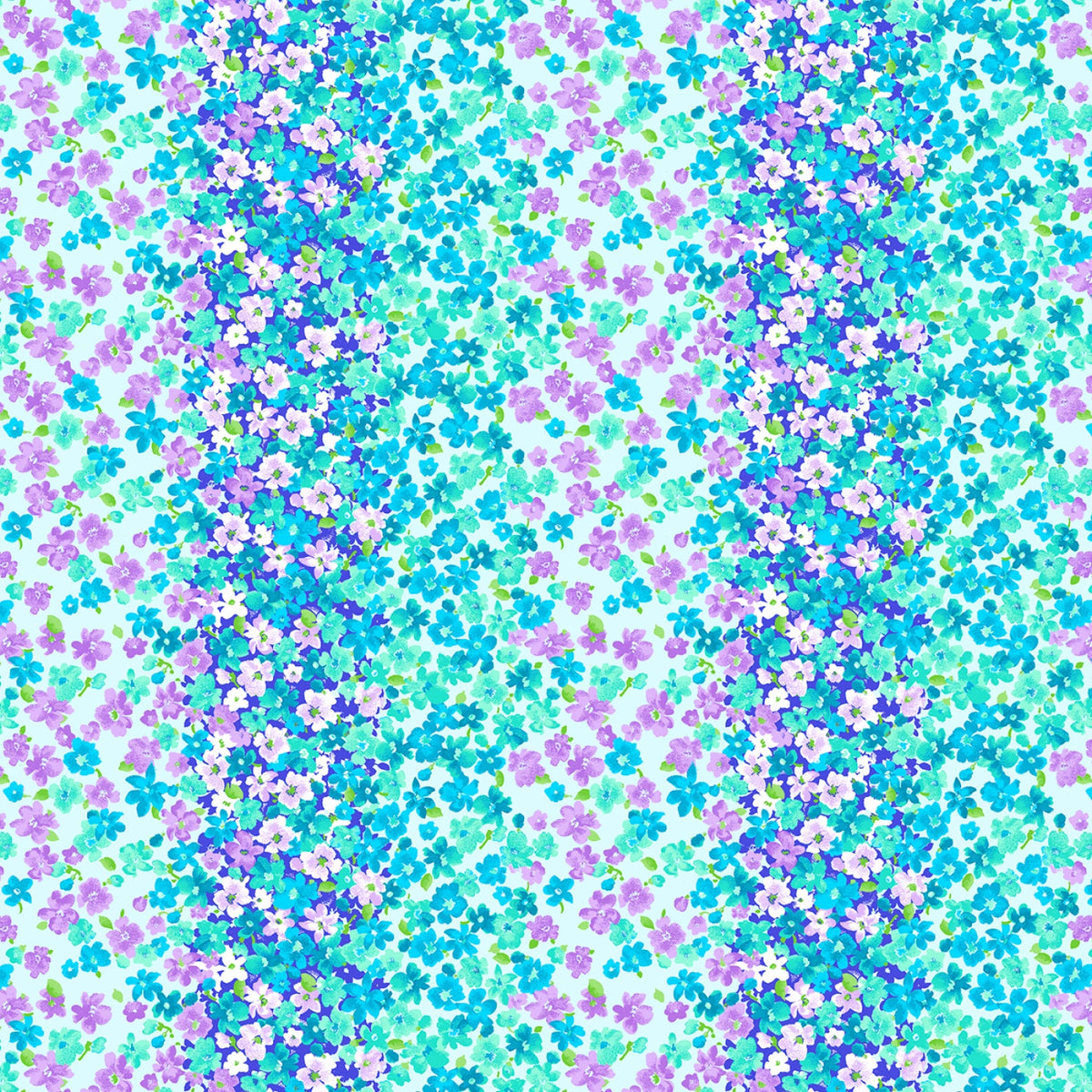 Calico Collection Blue Floral from Fabric Traditions 15849-EV ...