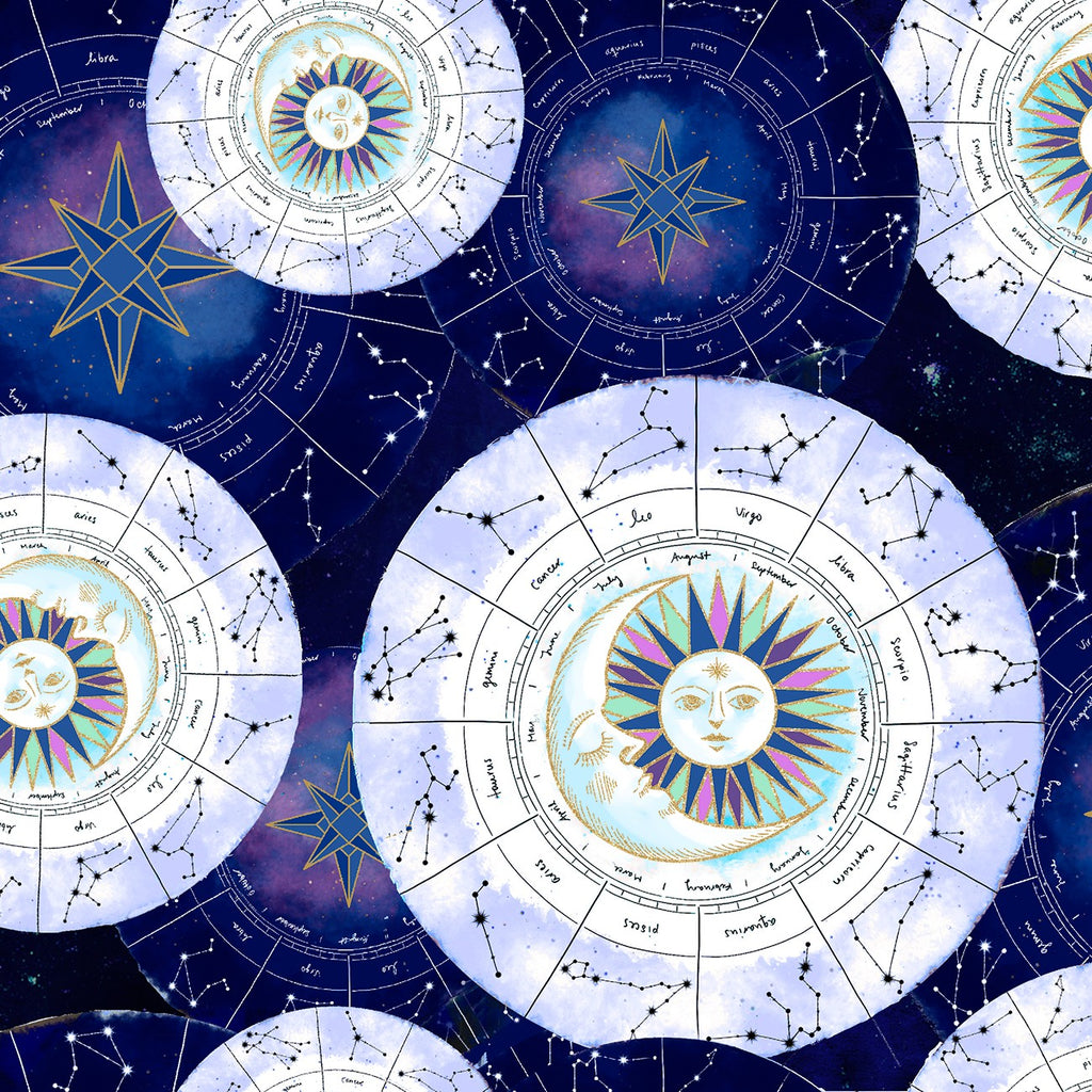 Magical Galaxy Celestial Charts w/Metallic from 3 Wishes 17160-MLT