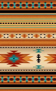 Tucson Indian Blanket Stripe Gold by Elizabeths Studio 201E-GLD