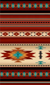 Tucson Indian Blanket Stripe Terracotta by Elizabeths Studio 201E-TERRA