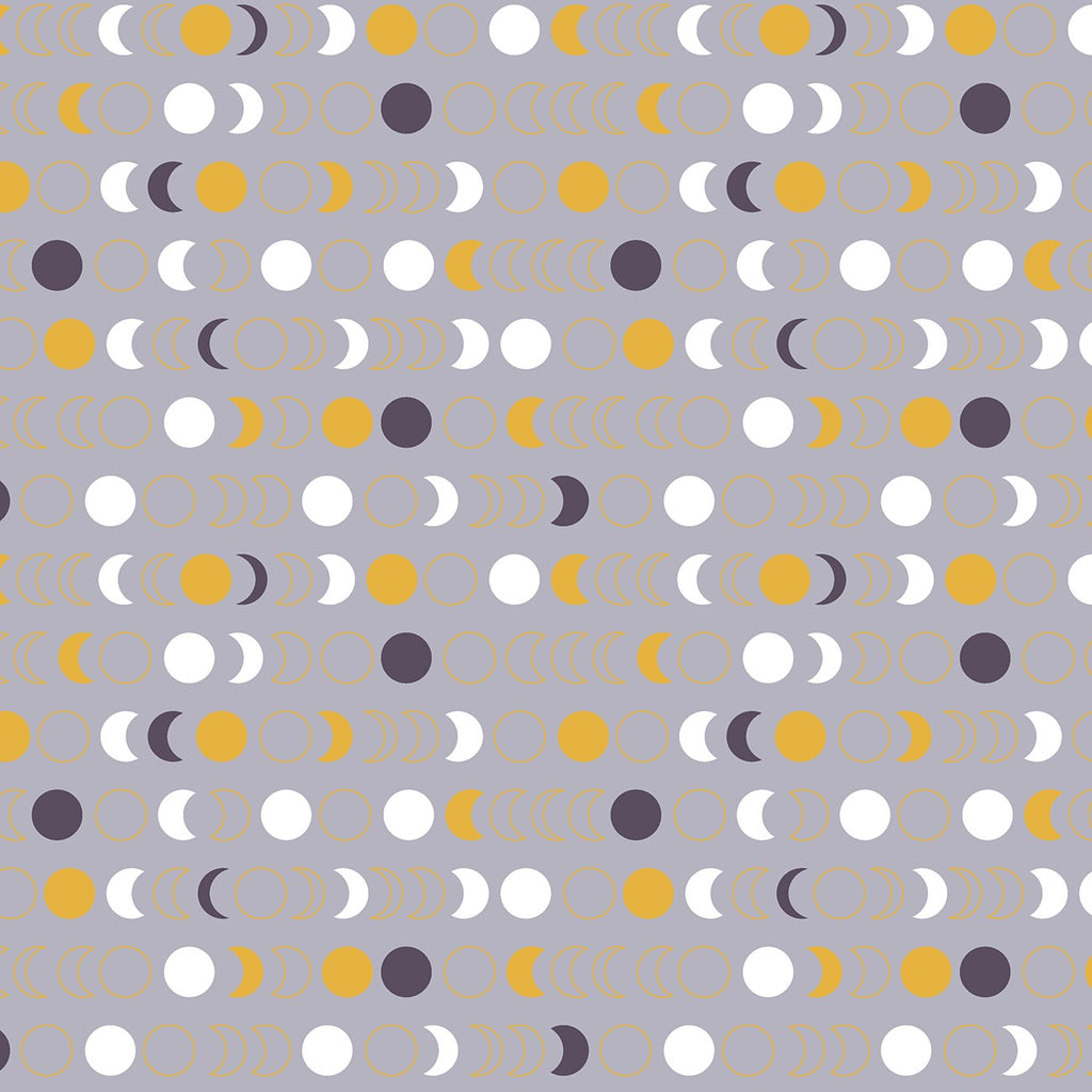 Orbit Moon Phases Grey Moon Phases w/Metallic by Whistler Studios for Windham 52729-6
