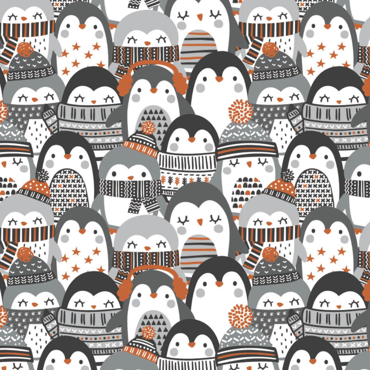 Penguin Paradise Cozy Penguin Stack by Puck Selders for Camelot Fabric ...