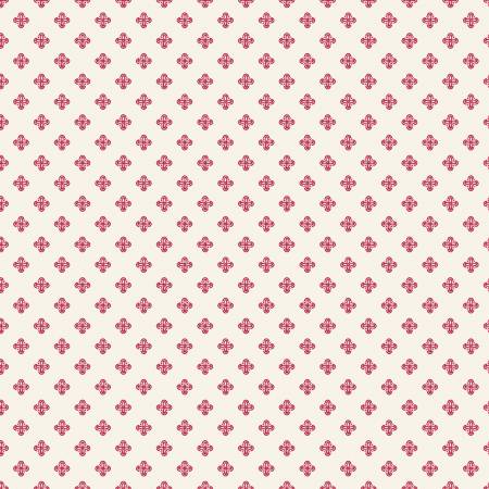 Heirloom Red Fancy Diamonds Cream by My Mind's Eye for Riley Blake Designs C14345R-CREAM