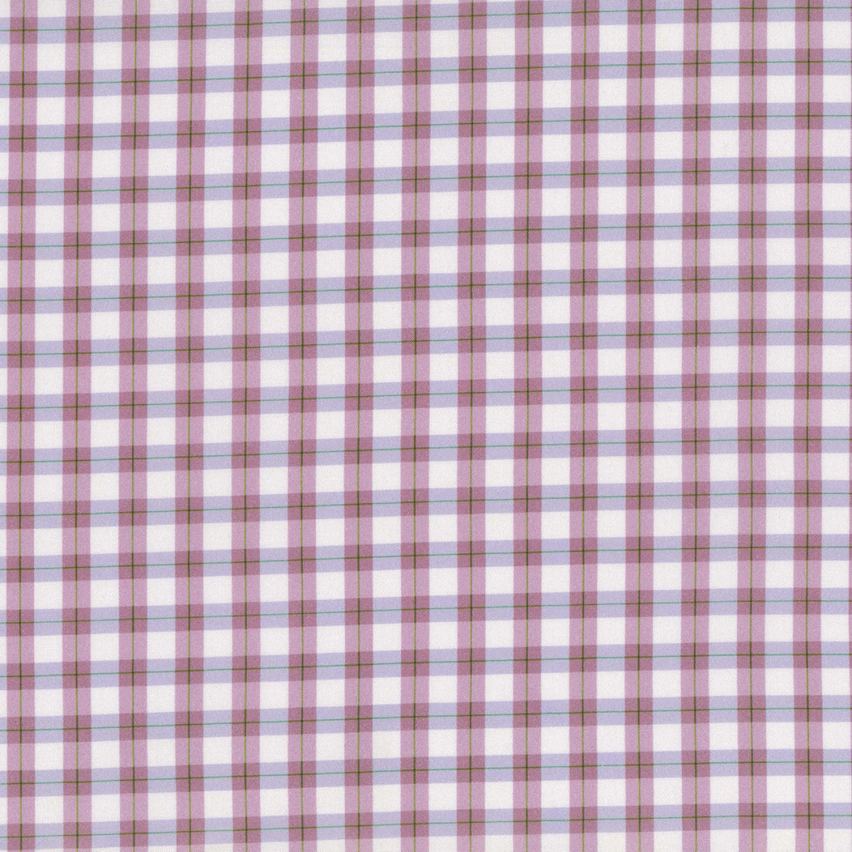 Budding Roses Violet Cottage Gingham by Mina Shina for Michael Miller ...