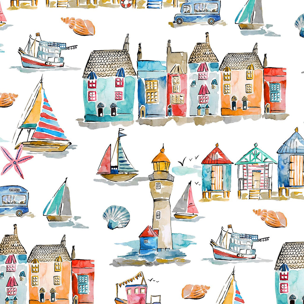 Portofino White Harbor View by Michael Miller DCX9669-WHIT