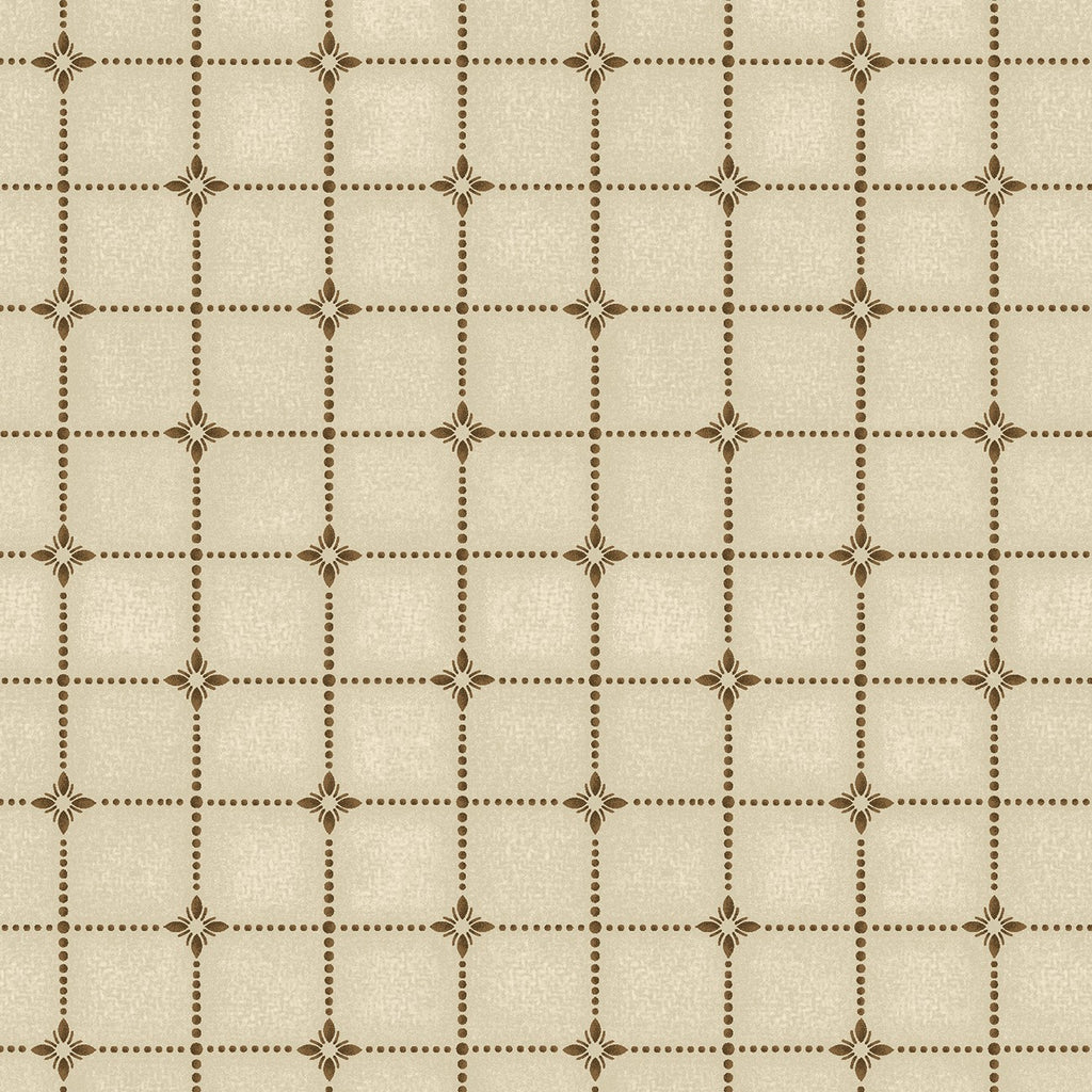 Heritage Woolies Cream/Brown Shirting Plaid Flannel by Bonnie Sullivan for Maywood Studio  F9425M-EA