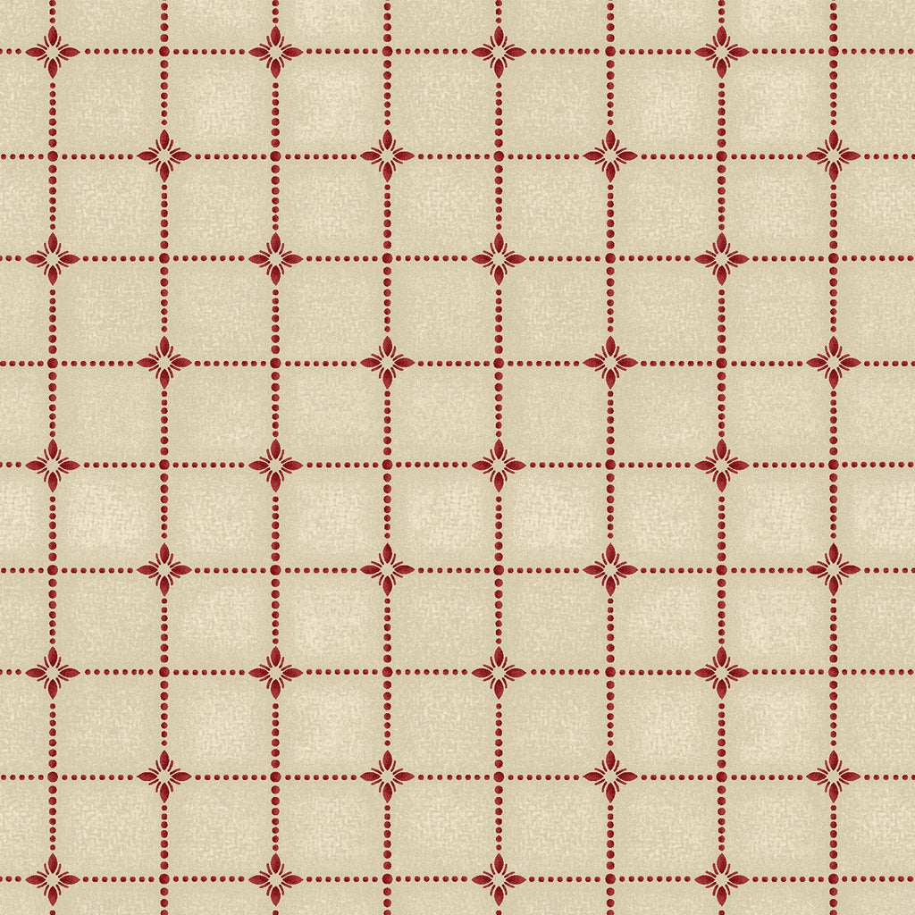 Heritage Woolies Cream/Red Shirting Plaid Flannel by Bonnie Sullivan for Maywood Studio F9425M-ER