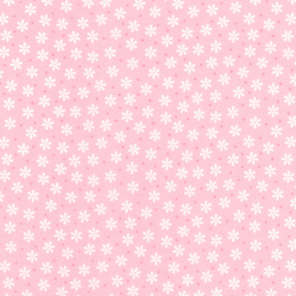 Cozy Cotton Flannel Rose Flowers & Dot Flannel by Robert Kaufman FIN897897