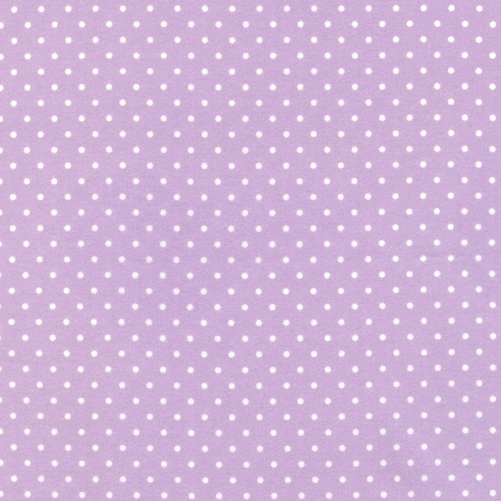 Cozy Cotton Flannel Lavender White Dots by Robert Kaufman FIN925523
