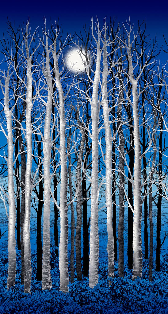 Midnight Woods Panel from P and B Textiles MIWO4348-PA