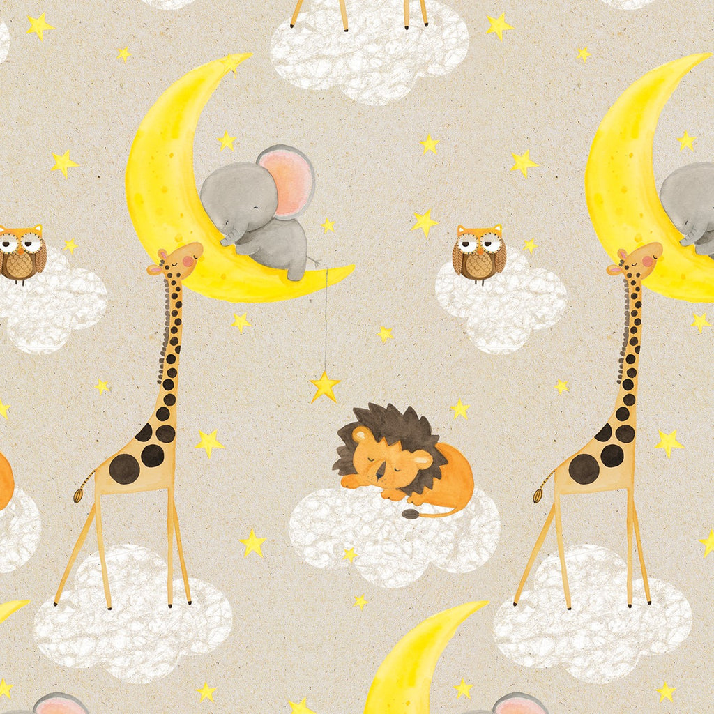 Comfy Flannel Tan Jungle Animalls by A.E. Nathan 2338138FCW2