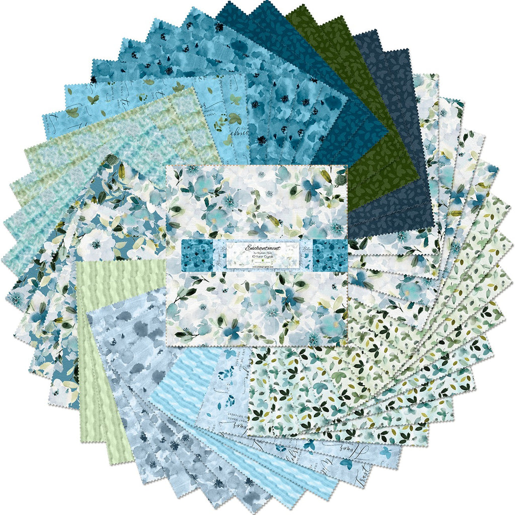 Enchantment Layer Cake Precut 10-inch Squares by Stepphanie Ryan for Wilmington Prints Q518-751-518