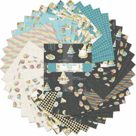 Sweet Little Pleasures Layer Cake Precut 10-inch Squares by Lisa Audit for Wilmington Prints Q518-804-518
