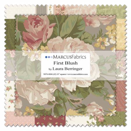 First Blush Layer Cake Precut 10-inch Squares by Laura Berringer for Marcus Fabrics SS76-0006
