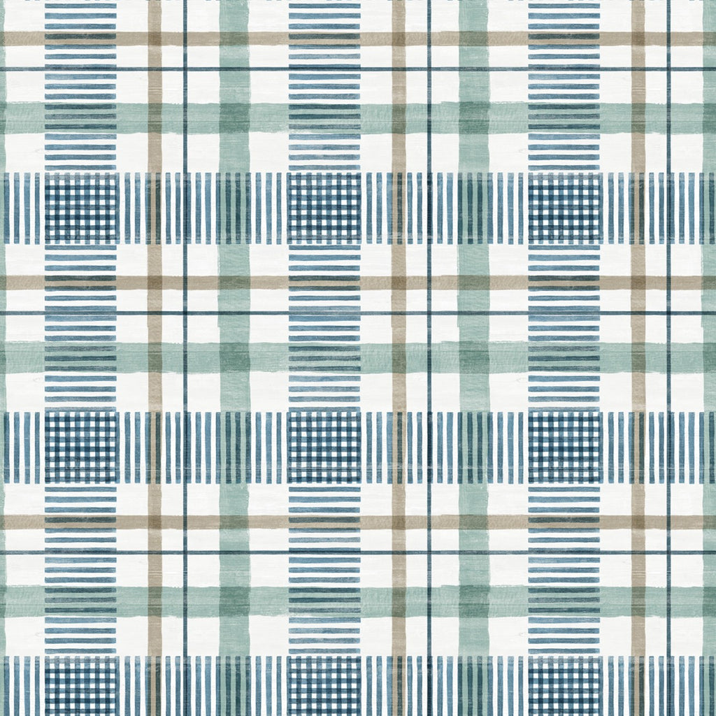 Lakeside Cream Plaid by Wild Apple from David Textiles WA59310C1